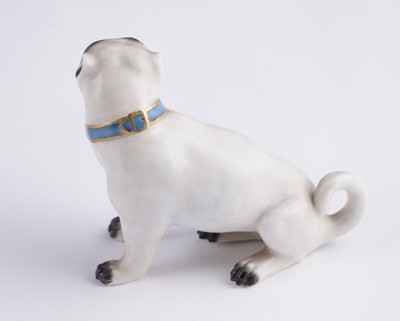 Lot 469 - Two pairs of Meissen pugs; and other items