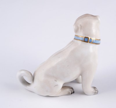 Lot 469 - Two pairs of Meissen pugs; and other items