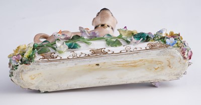 Lot 469 - Two pairs of Meissen pugs; and other items