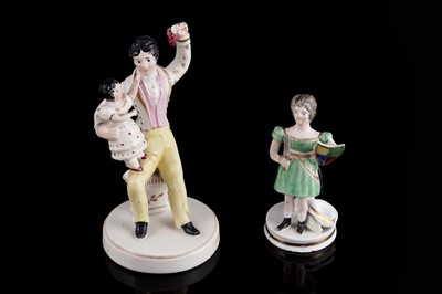 Lot 251 - Staffordshire figure 'Happy Family'; and another