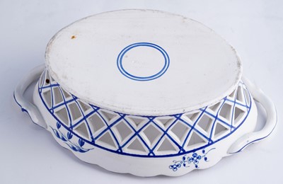 Lot 427 - Spode chestnut basket; and another