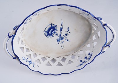 Lot 427 - Spode chestnut basket; and another
