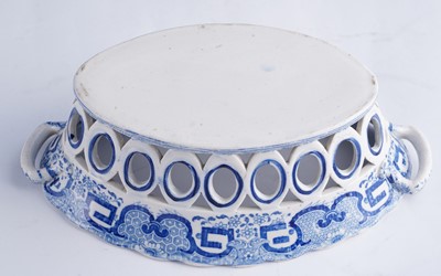 Lot 427 - Spode chestnut basket; and another