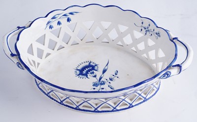 Lot 427 - Spode chestnut basket; and another