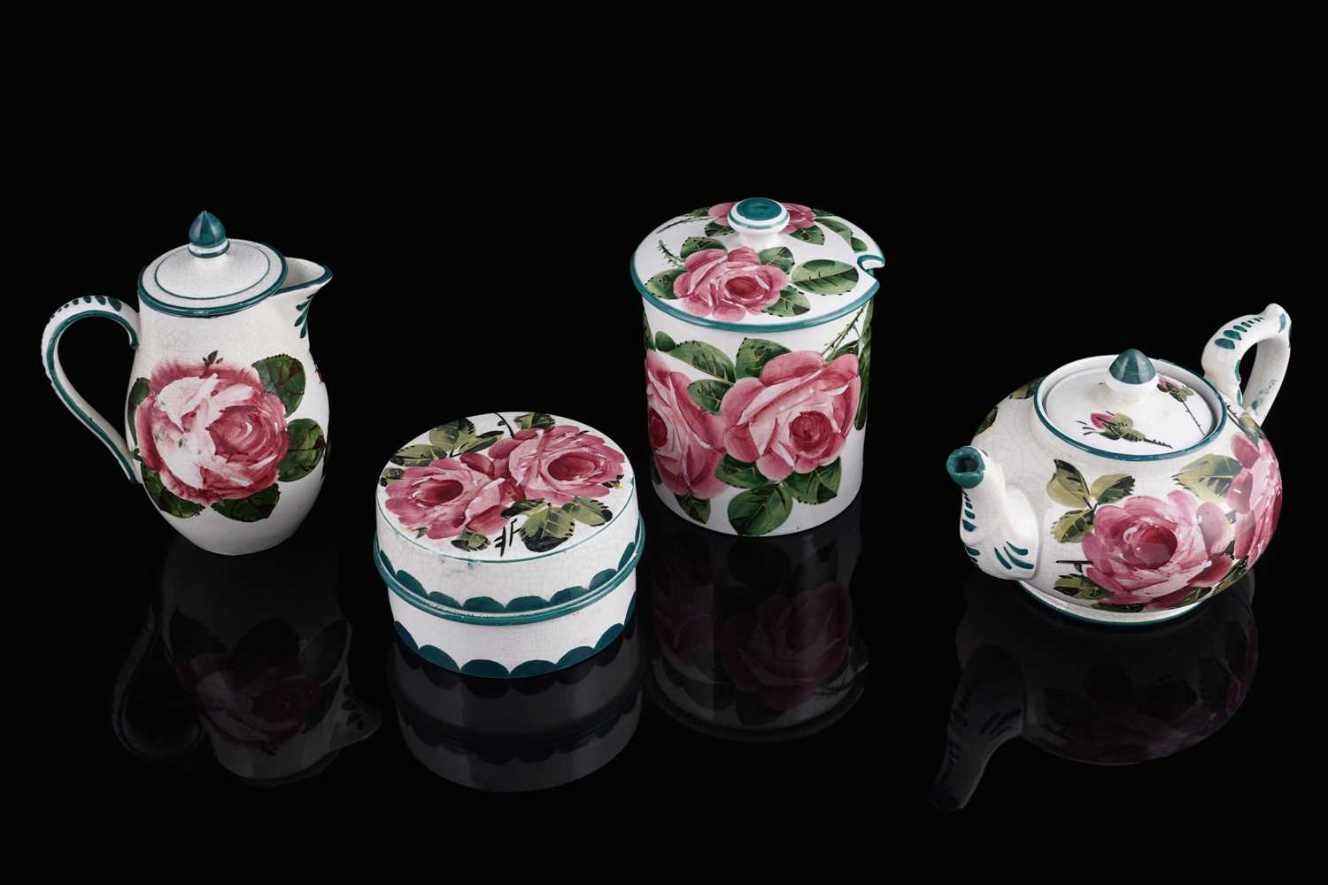Lot 448 - A Wemyss Ware teapot; and other items