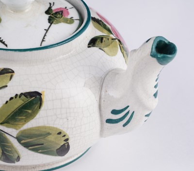 Lot 448 - A Wemyss Ware teapot; and other items
