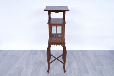 Lot 33 - A Victorian-style mahogany display cabinet
