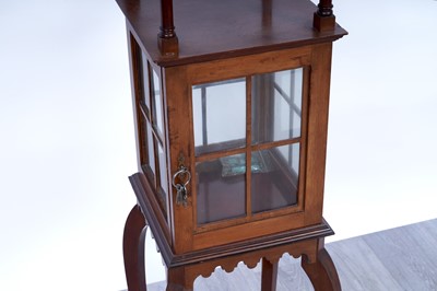 Lot 33 - A Victorian-style mahogany display cabinet
