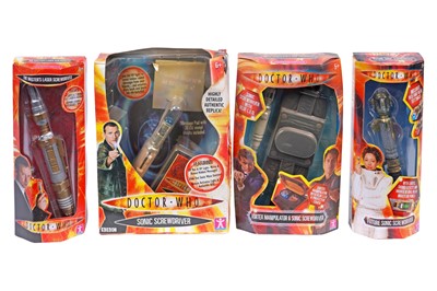 Lot 236 - A collection of Character Options Doctor Who Laser and Sonic Screwdriver replicas