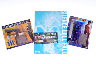 Lot 236 - A collection of Character Options Doctor Who Laser and Sonic Screwdriver replicas