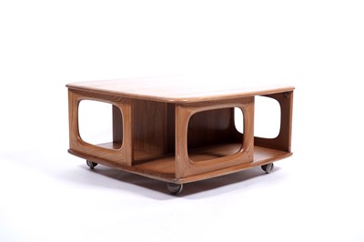 Lot 22 - Ercol: an elm ‘Pandora’ model 735 square-top coffee table