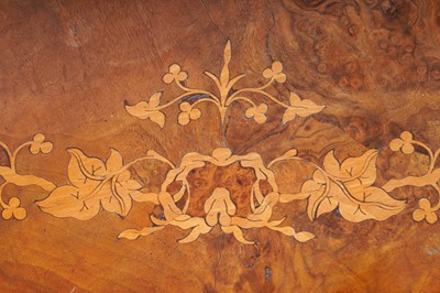 Lot 7 - A Victorian inlaid burr walnut and walnut occasional table