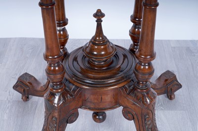 Lot 7 - A Victorian inlaid burr walnut and walnut occasional table