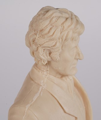 Lot 222 - A John Pertwee signed photograph, and cast statue