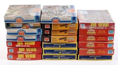 Lot 211 - A large collection of Doctor Who jigsaw puzzles