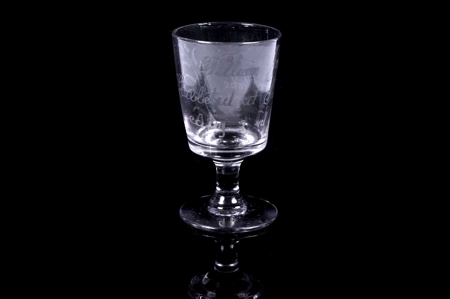 Lot 472 - A William Jobling commemorative glass