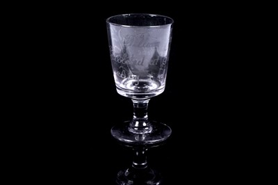 Lot 472 - A William Jobling commemorative glass