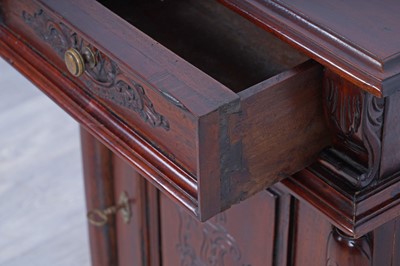 Lot 49 - A pair of reproduction mahogany bedside cabinets