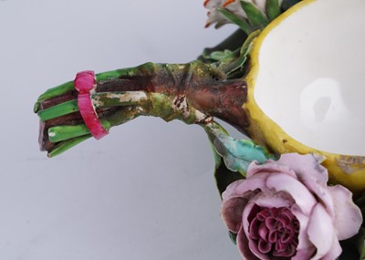 Lot 433 - A group of encrusted porcelain including Derby