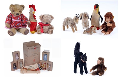 Lot 534 - A Steiff ‘Black Tom’ cat; and other items