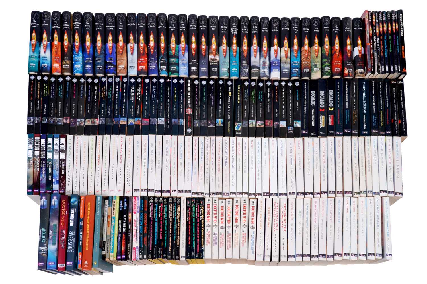 Lot 283 - A collection of Virgin Doctor Who and other books