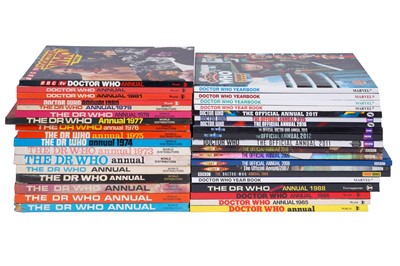 Lot 284 - A collection of Doctor Who Annuals, and Year Books