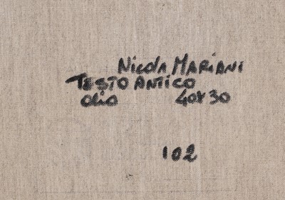 Lot 339 - Nicola Mariani - Testo Antico | oil