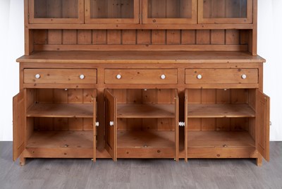 Lot 6 - A late 20th Century pine kitchen cabinet