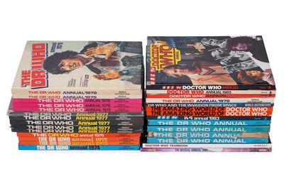 Lot 285 - A collection of Doctor Who Annuals