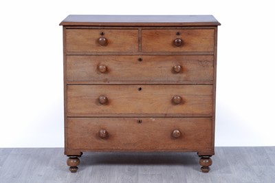 Lot 53 - A Victorian mahogany chest of drawers