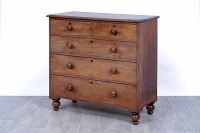 Lot 53 - A Victorian mahogany chest of drawers