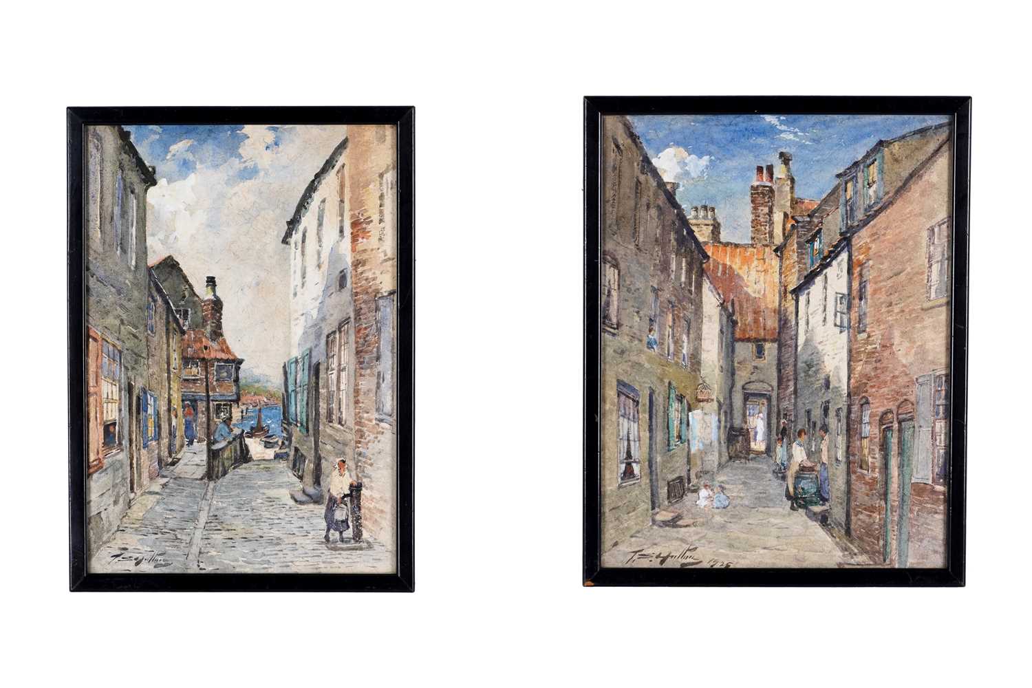 Lot 378 - Thomas Swift Hutton - Views of Whitby | watercolour