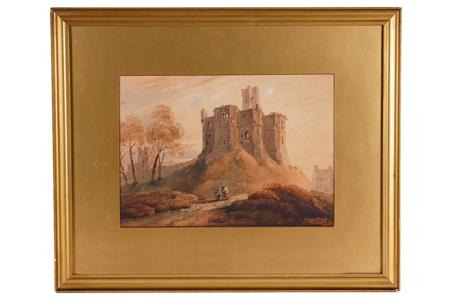 Lot 215 - Luke Clennell - Keep of Warkworth Castle, Northumberland | watercolour