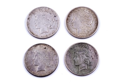 Lot 41 - Four United States Of America Silver Dollars