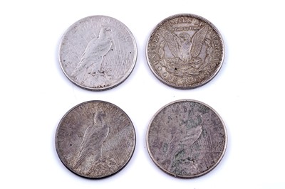 Lot 41 - Four United States Of America Silver Dollars