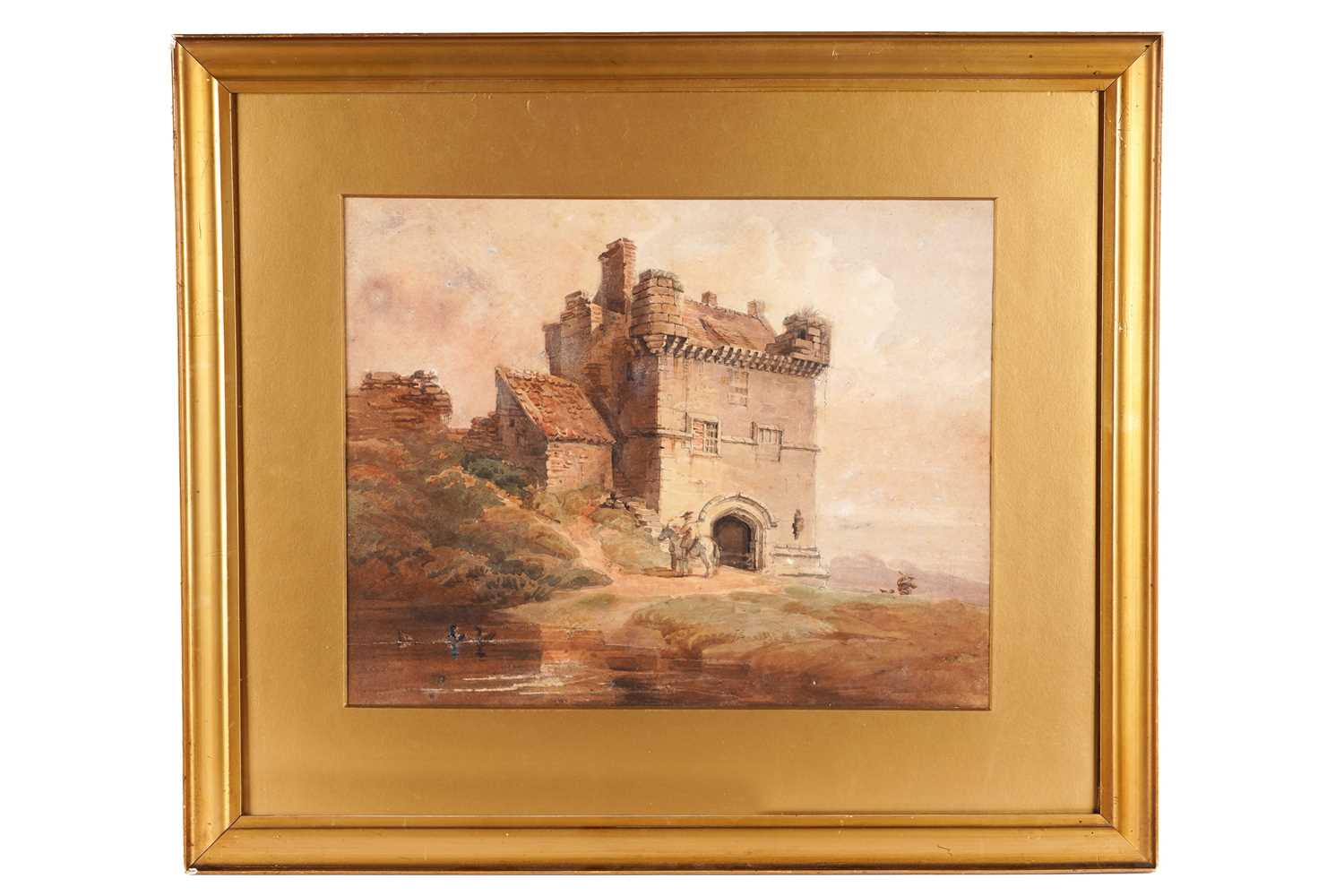 Lot 214 - Luke Clennell - Remains of Morpeth Castle, Northumberland | watercolour