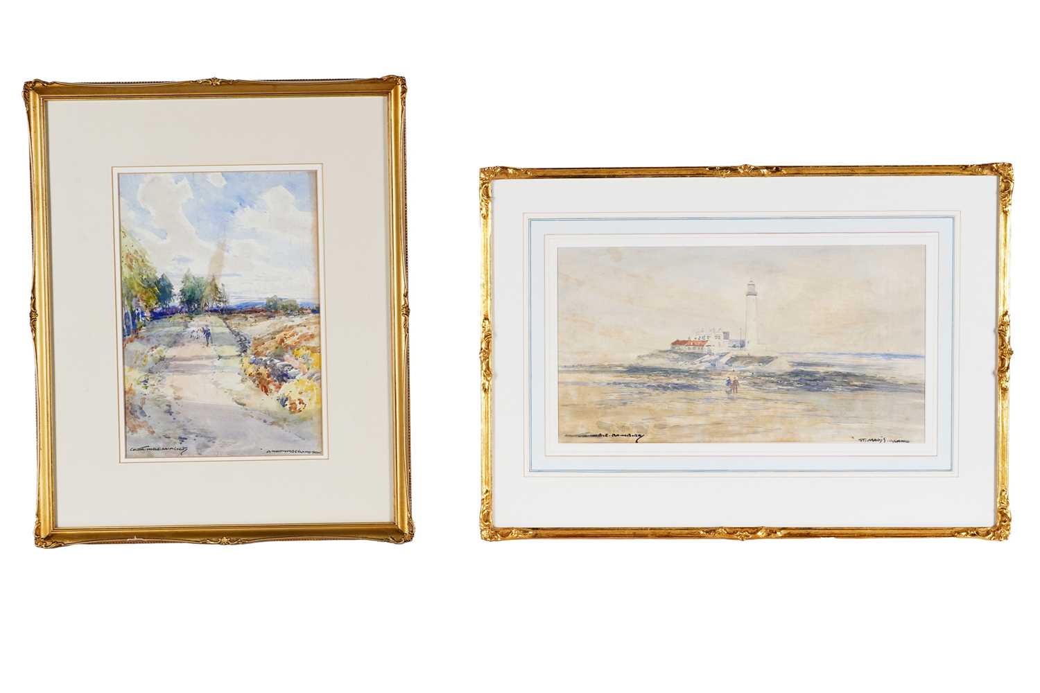 Lot 396 - Victor Noble Rainbird - Two North East Views | watercolours
