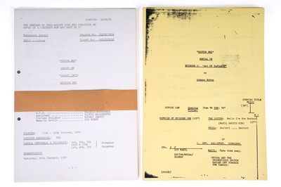 Lot 290 - A collection of Doctor Who Scripts and copies of scripts