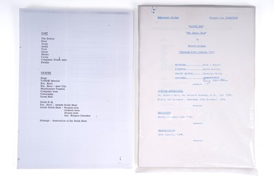 Lot 290 - A collection of Doctor Who Scripts and copies of scripts