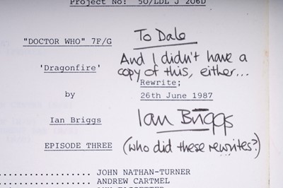 Lot 290 - A collection of Doctor Who Scripts and copies of scripts