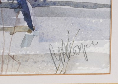 Lot 395 - Mary Ann Rogers - Cockerel and daffodils | watercolour