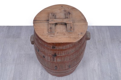 Lot 478 - A 19th Century stoneware salt glaze barrel