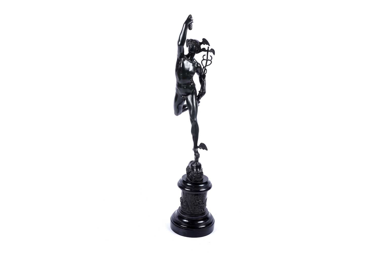 Lot 476 - After Giambologna (Italian, 1529-1608): a bronze figure of Mercury