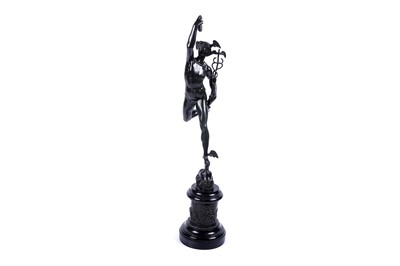 Lot 476 - After Giambologna (Italian, 1529-1608): a bronze figure of Mercury