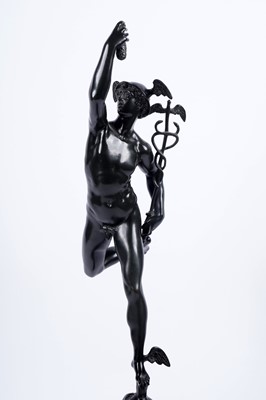 Lot 476 - After Giambologna (Italian, 1529-1608): a bronze figure of Mercury