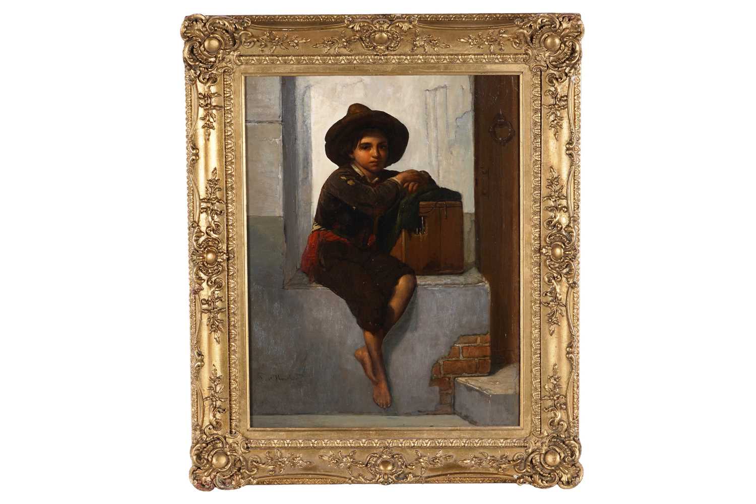 Lot 228 - Paul Hagelstein - Neapolitan Street Urchin | oil