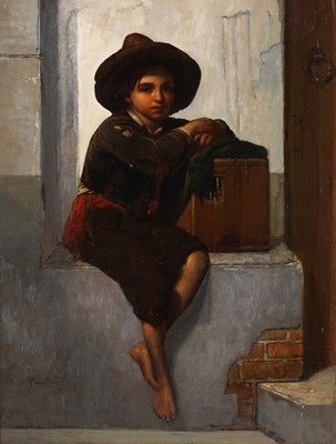 Lot 228 - Paul Hagelstein - Neapolitan Street Urchin | oil