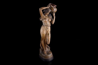 Lot 458 - A Goldscheider Art Nouveau figure