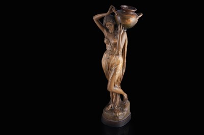 Lot 458 - A Goldscheider Art Nouveau figure