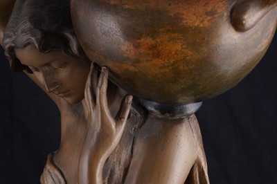 Lot 458 - A Goldscheider Art Nouveau figure
